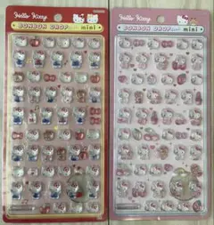 【正規品】ボンボンドロップシールmini キティ　赤とピンク2点まとめ売り