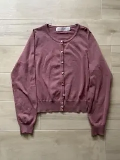tocco closet パールフラワー釦カーディガン