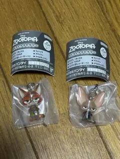 ラスト一点　ズートピア ニック フィニック めじるし セット　ガチャガチャ