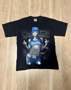 ブラック Tシャツ LサイズHIPHOP プリント ギャング 黒 L オシャレ