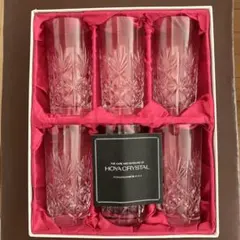 HOYA CRYSTAL カットクリスタルグラス4個セット
