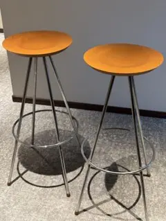 【2脚セット 送料込】ADAL アダル パルヴェス ハイスツール 無垢材シートのサムネイル