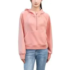 パーカー レディース トップス フリース裏地 長袖　(Mサイズ)