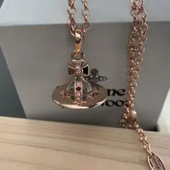 Vivienne Westwood 오브 펜던트 목걸이 로즈핑