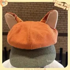 【再入荷☆正規品】ニック　ズートピア　ベレー帽　帽子　上海ディズニー