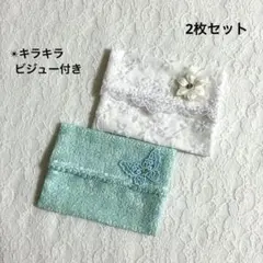 ポケットティッシュケース バラ 蝶々 ハンドメイド - メルカリ