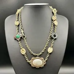 希少✨Chloe クロエ 2連 ネックレス ヴィンテージ ゴールドカラーのサムネイル