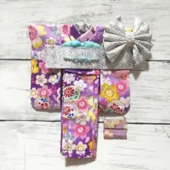 48 ハンドメイド リカちゃん服 着物 振袖 Licca 和服のサムネイル