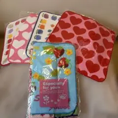 【新品・未使用】カラフルタオルハンカチ7枚セット