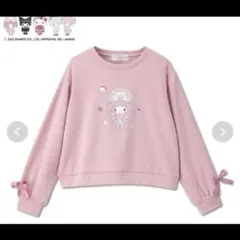 Sanrioサンリオ マイメロディ コラボトレーナー　裏起毛　リボン　LL