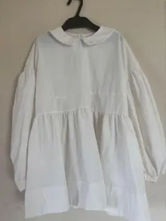 yori 2023ss フラットカラーティアードブラウス　ネイビー yori 2023ss フラットカラーティアードブラウス ネイビー yori