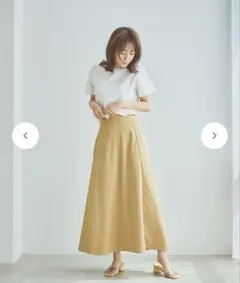 〈新品・未開封〉N WITH. ロングスカート イエローのサムネイル