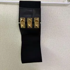 SLY スタッズ装飾の黒い幅広ベルトのサムネイル
