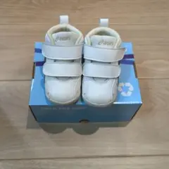 Asics ベビーシューズ ホワイト/ゴールド　13.0cm