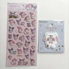 ダイソー ぷくっとシール サンリオ マイメロ クロミ ワッペン マイメロディ