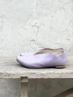 オールレザー　フラットパンプス　22.5㎝