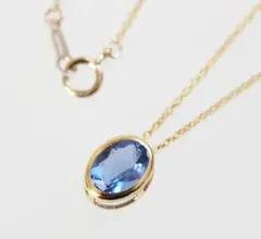 14KGF　カラーチェンジフローライト　天然石ネックレス　アクセサリージュエリー