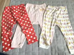 ユニクロパンツとくま柄パンツ　3点セット　90サイズ