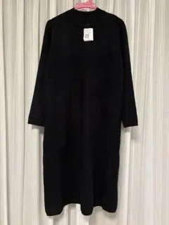 【新品未使用】MEDOC ニットワンピース 長袖　ブラック　ヤマダヤ　ワンピース