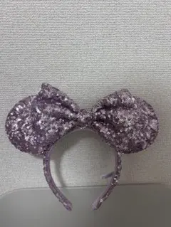 ミニー スパンコールカチューシャ ピンク