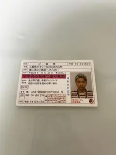小森隼　GENERATIONS 免許証カード