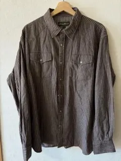 Eddie Bauer ストライプシャツ Lサイズ