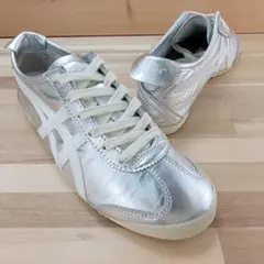 オニツカタイガー メキシコ66 シルバー/ホワイト 25cm