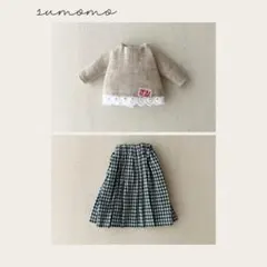 ブラウスとスカートセット・. 深緑　ブライスアウトフィット　ネオブライス