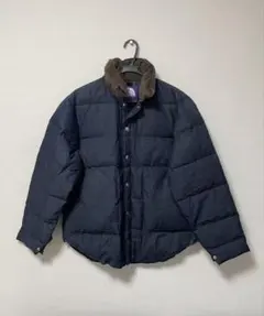 【襟色褪せあり】ノースフェイス パープルレーベル ダウン