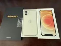 美品⭐︎iPhone12 mini 256GB 白84% 画面フィルム2枚付