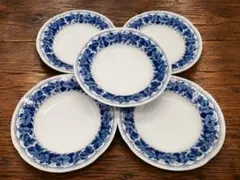 【HOYA】レトロ 深皿 5枚セット カレー皿 パスタ皿 日本製 23.5cm
