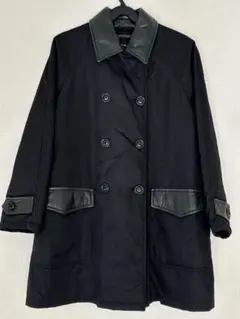 ラスト値下げ　ENRICO MANDELLI 本革パイピング　ハーフコート