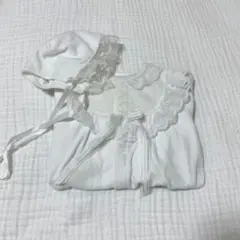 セレモニードレス 退院着（ボンネット付き）