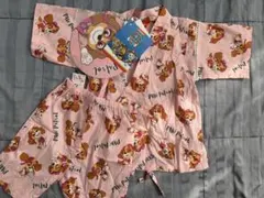 【新品】パウパト　甚平　100 スカイ　ピンク　パウパトロール