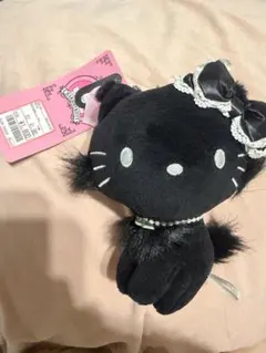 s*e様 チャーミーキティ ブラック　ぬいぐるみキーホルダー