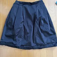 デュアルビュー　フレアバルーン スカート 黒 裾フリル付きのサムネイル