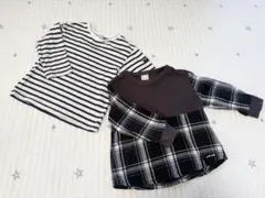 プティマイン 長袖トップス2枚セット 100cm
