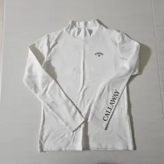 CALLAWAY レディース モックネック ハイネックシャツ S ホワイト