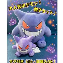 【美品】ポケモン ぬいぐるみ ゲンガー 2点セット 大小セット めちゃでか 希少