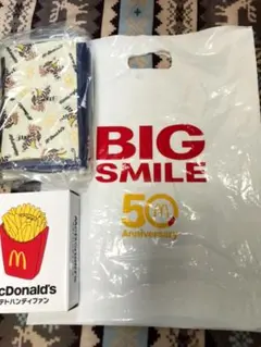 マクド　マクドナルド　50周年　記念品　ポーチ　ポテトハンディファン　非売品