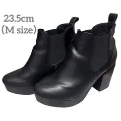 ⭐️Heather サイドゴアブーツ ヒール ブーツ ブラック Mサイズ