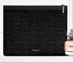 GIVENCHYノベルティロゴ フラットポーチ 新品未開封