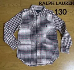 ラルフローレン　チェックシャツ　長袖　130cm