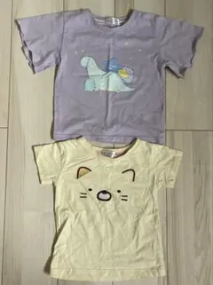 すみっコぐらし　Ｔシャツ 110 中古品2枚セット