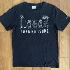 秘密結社 鷹の爪 Tシャツ L 集合柄 両面プリント 黒
