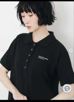 ◎Samansa Mos2◎ポロワンピース◎ブラック