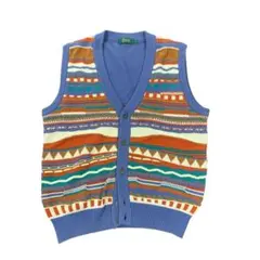 8BS1 90’s 3D ニットベスト　ヴィンテージ　古着　used