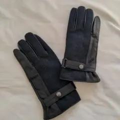 【新品！】●●TOKYO SHIRTS●●●布帛＆レザー　コンビグローブ