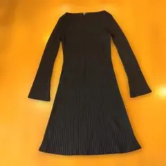 ユニクロ　ニットワンピース　ネイビー　Мサイズ