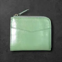 美品★北欧暮らしの道具店 スリムに見えて収納上手 L字ファスナー ミニ財布
